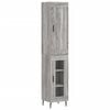 vidaXL Highboard Grey Sonoma 34.5x34x180 cm Engineered Wood