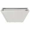 vidaXL Garden Planter Silver 35 x 35 x 15 cm Stainless Steel