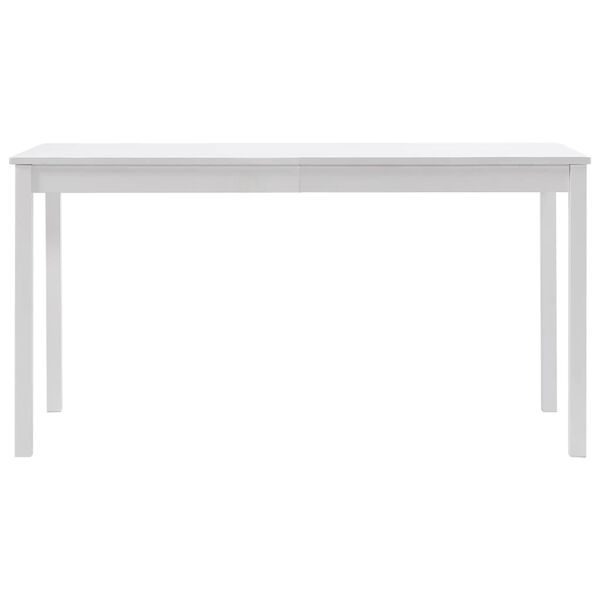 vidaXL Dining Table White 140x70x73 cm Pinewood