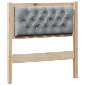 vidaXL Headboard Other Brown and light grey 75 cm Solid pine wood