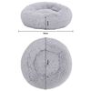 vidaXL Washable Dog & Cat Cushion Light Grey 50x50x12 cm Plush