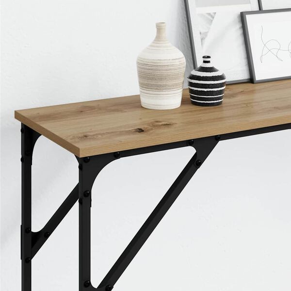 vidaXL Console Table Artisan oak 200 x 29 x 75 cm