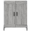 vidaXL Highboard Grey Sonoma 69.5x34x180 cm Engineered Wood