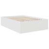 vidaXL Bed Frame with Headboard White 160 x 200 cm Engineered Wood