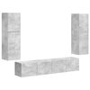 vidaXL TV Cabinet Set 4 pcs Concrete Grey Engineered Wood