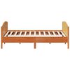 vidaXL Bed Frame without Mattress Wax Brown 180x200 cm Super King Solid Wood Pine
