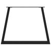 vidaXL Dining Table Legs V-Shape 2 pcs Black 90x(72-73.3) cm Steel