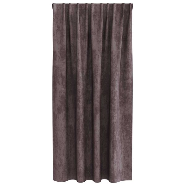 vidaXL Velvet Curtains with Curtains 2 pcs Brown 175 x 140 cm Velvet