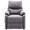 vidaXL Massage Chair Light Grey Fabric