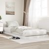 vidaXL Floor Bed Frame White 75 x 190 cm Engineered Wood