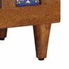vidaXL Bedside Cabinet Brown 50 x 33 x 62 cm Solid Mango Wood