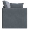 vidaXL Floor Sofa Bed Dark Grey 213 x 70 x 77 cm Velvet