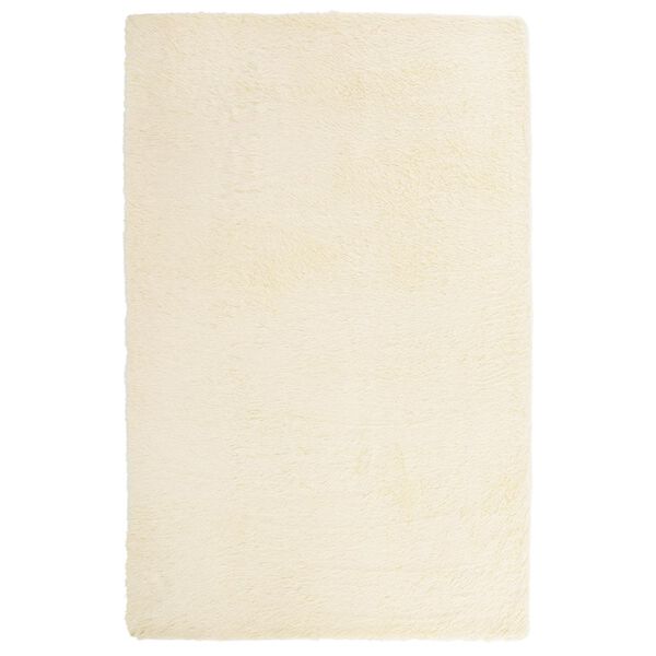 vidaXL Shaggy Rug High Pile NAVARRA Cream 130x200 cm Polyester