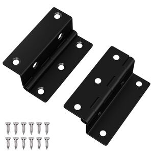 vidaXL Hinge 2 pcs Black 38 x 17 x 60 mm Iron
