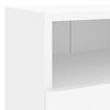 vidaXL 5 Piece TV Wall Units White Engineered Wood