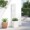 vidaXL Garden Privacy Screen White 32 x 150 cm Cold-rolled steel