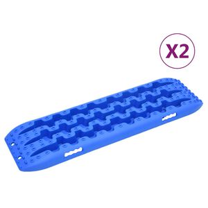 vidaXL Traction Boards 2 pcs Blue 106x30,5x7 cm Nylon