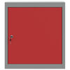 vidaXL Tool Cabinet with Shelf with Lock Red and Grey 50 x 20 x 55 cm