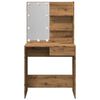 vidaXL Dressing Table with LED Artisan Oak 74.5x40x141 cm