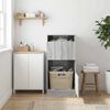 vidaXL Laundry Cabinet with Storage Grey Sonoma Engineered wood