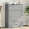 vidaXL Sideboard Concrete Grey 60x31x84 cm Engineered Wood