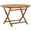 vidaXL Folding Garden Table 120 cm Solid Acacia Wood