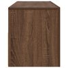 vidaXL TV Cabinet with LED Lights Brown Oak 120x35x40 cm