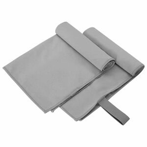 vidaXL Sports Towels 2 pcs Dark grey 50 x 30 cm