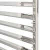 vidaXL Tray Trolley with 32 GN Containers 75x55x162.5 cm Stainless Steel