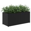vidaXL Garden Planters with 2 Pots 2 pcs Black 72x30x32 cm Poly Rattan