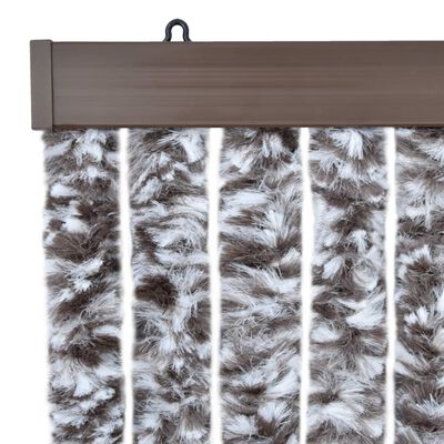 vidaXL Insect Curtain Brown and Beige 120x220 cm Chenille