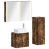 vidaXL Bathroom Furniture Set 4 pcs Smoked Oak