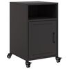 vidaXL Bedside Cabinets 2 pcs Black 36x39x59 cm Steel