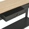 vidaXL Console Table Black 110x35x80 cm Wood