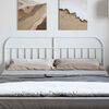 vidaXL Metal Headboard White 180 cm