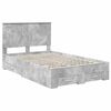 vidaXL Bed Frame Concrete Grey 120 x 190 cm Engineered Wood