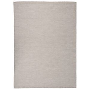 vidaXL Outdoor Flatweave Rug 200x280 cm Light Grey