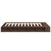 vidaXL Bed Frame without Mattress Brown Oak 135x190 cm Double