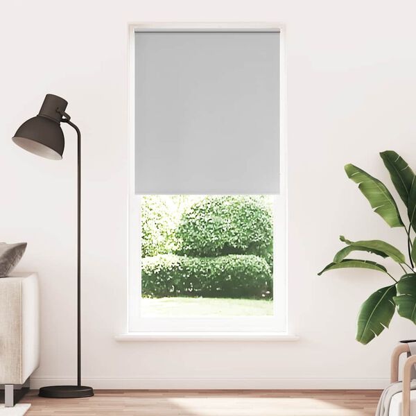 vidaXL Roller blind blackout 104.4x230 cm Fabric Width 100 cm grey