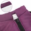vidaXL Dog Coat with Harness Purple L36 Fleece and Polyester