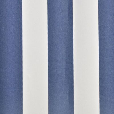 vidaXL Awning Top Sunshade Canvas Blue & White 6 x 3 m