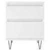 vidaXL Bedside Cabinets 2 pcs White 40x35x50 cm Engineered Wood