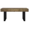 vidaXL Coffee Table Dark Brown and Black 90x45x40 cm MDF and Iron