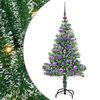 vidaXL Artificial Christmas Tree Snow Flocked with LED Light 120 cm