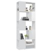 vidaXL Book Cabinet Room Divider High Gloss White 60x24x155 cm