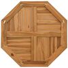 vidaXL Table Top 70x70x2.5 cm Octagonal Solid Wood Teak