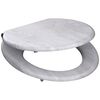 SCH&Uuml;TTE Toilet Seat with Soft-Close LIGHT WOOD MDF
