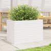 vidaXL Garden Planter White 70x40x46 cm Solid Wood Pine