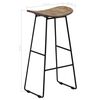 vidaXL Bar Chairs 4 pcs Reclaimed Teak