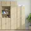 vidaXL Slim Storage Cabinet Sonoma Oak 50x42.5x225 cm Engineered Wood